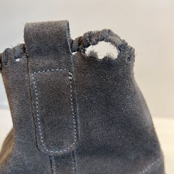 Ron‎ White “Braillee” Grey Suede Pointed Toe Booties Size 40 - Picture 15 of 15
